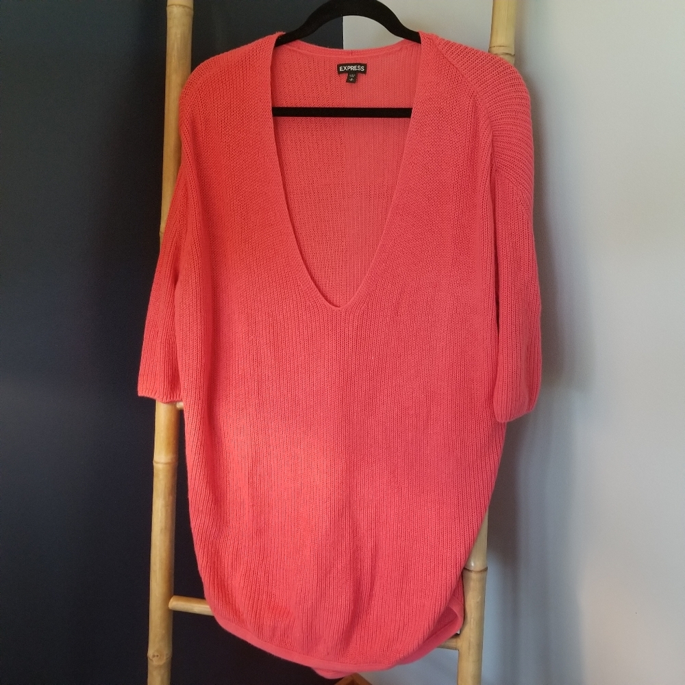 3/4 knit Express sweater, size small.
